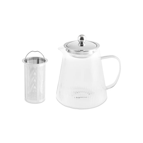 Karaca Lumira Borosilicate Glass Teapot, 1200ml, Clear