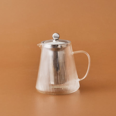 Karaca Lumira Borosilicate Glass Teapot, 1200ml, Clear