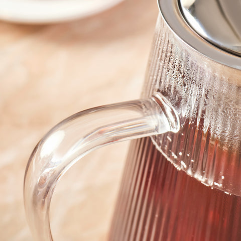 Karaca Lumira Borosilicate Glass Teapot, 1200ml, Clear