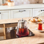 Karaca Lumira Borosilicate Glass Teapot, 1200ml, Clear
