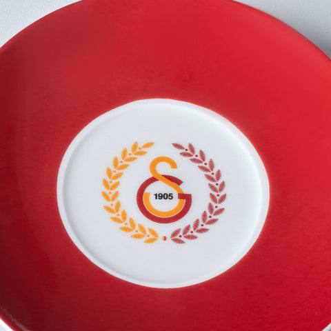 Karaca x Galatasaray 12-Piece Bone China Turkish Coffee Cup Set for 6 People, 80ml, Multi