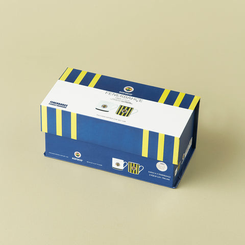 Karaca x Fenerbahçe 2-Piece Bone China Tea Cup Set for 2 People, 230ml, Multi