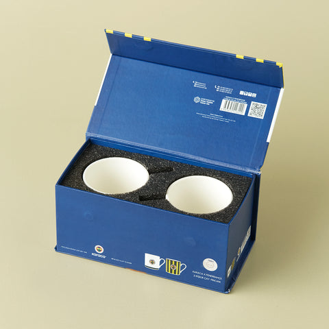 Karaca x Fenerbahçe 2-Piece Bone China Tea Cup Set for 2 People, 230ml, Multi