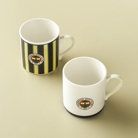 Karaca x Fenerbahçe 2-Piece Bone China Tea Cup Set for 2 People, 230ml, Multi