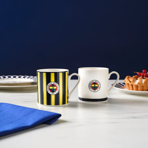 Karaca x Fenerbahçe 2-Piece Bone China Tea Cup Set for 2 People, 230ml, Multi