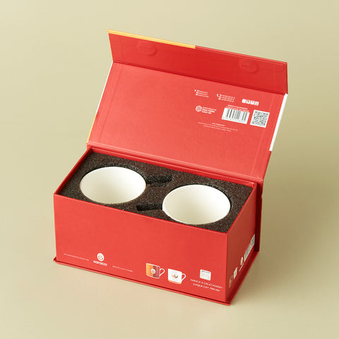 Karaca x Galatasaray 2-Piece Bone China Tea Cup Set for 2 People, 230ml, Multi