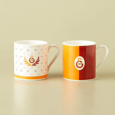 Karaca x Galatasaray 2-Piece Bone China Tea Cup Set for 2 People, 230ml, Multi