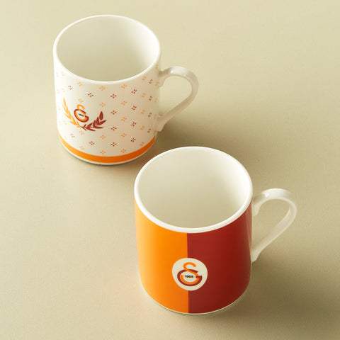 Karaca x Galatasaray 2-Piece Bone China Tea Cup Set for 2 People, 230ml, Multi