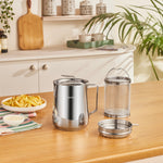 Karaca Minifry Stainless Steel Deep Frying Pot, 2L, Silver