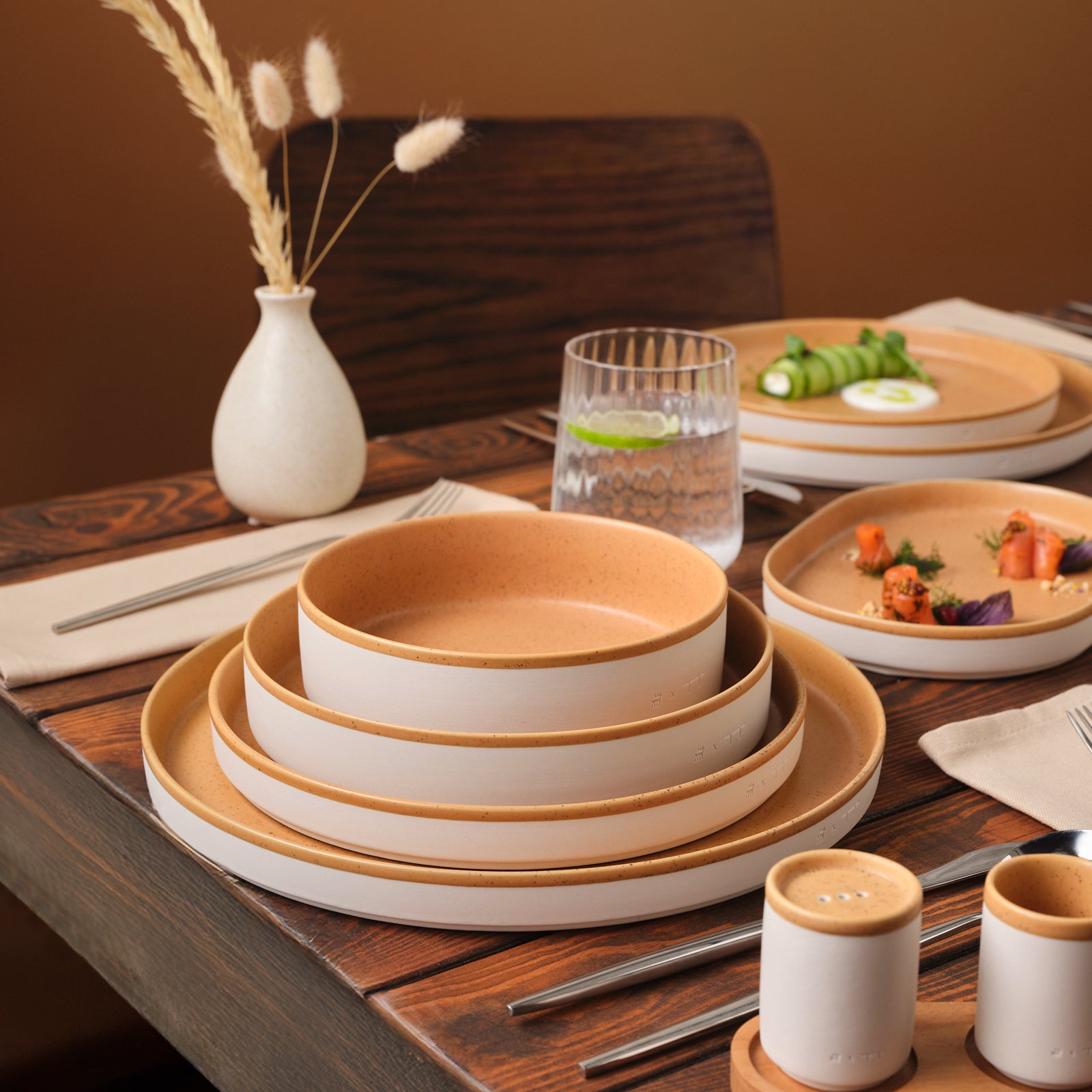 Karaca x Fatih Tutak Earth Collection 57-Piece Dinner Set for 12 Peopl