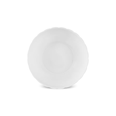 Karaca Stream Bone China Pumpkin 24-Piece Dinner Set for 6 People, White