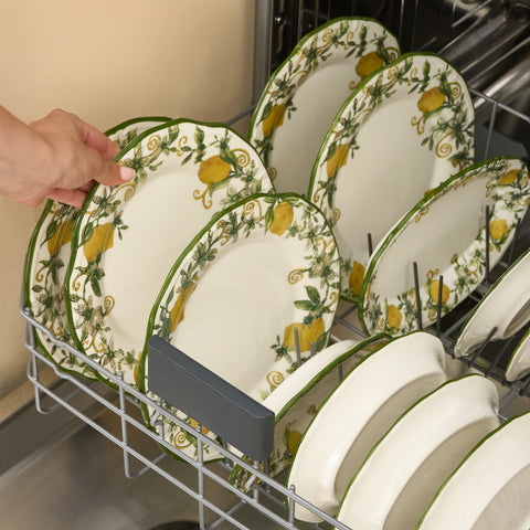 Karaca Limonelle 32-Piece Stoneware Serveware Set for 6 People, Yellow