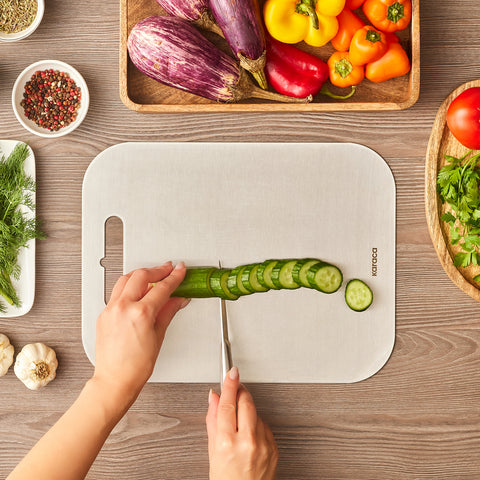 Karaca Stainless Steel Chopping Board, 26x34cm, Inox