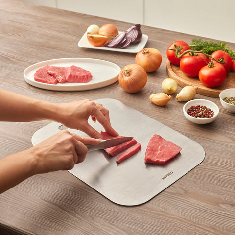 Karaca Stainless Steel Chopping Board, 26x34cm, Inox