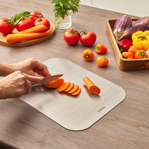Karaca Stainless Steel Chopping Board, 26x34cm, Inox