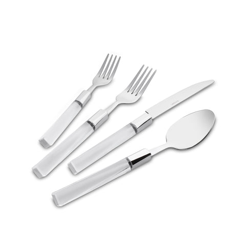 Emsan Mirella 24-Piece Cutlery Set for 6 People, Clear