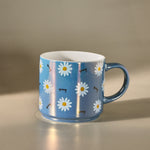 Karaca Daisy Lustre Porcelain Mug, 420ml, Navy