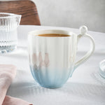Karaca Shell Lustre Porcelain Mug, 380ml, Blue
