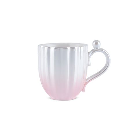 Karaca Shell Lustre Porcelain Mug, 380ml, Pink