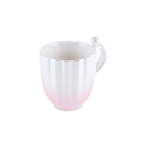 Karaca Shell Lustre Porcelain Mug, 380ml, Pink