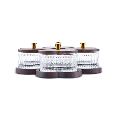 Karaca Heart 4-Piece Breakfast Serving Set, Multicolour