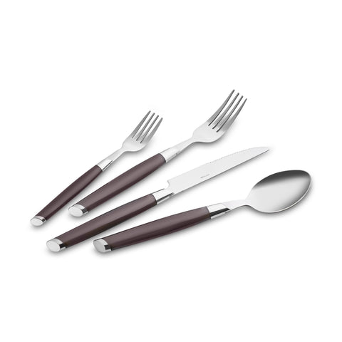 Emsan Smoke 24-Piece Cutlery Set for 6 People Gray