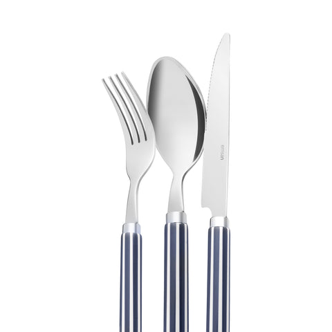 Emsan Akide 24-Piece Cutlery Set for 6 People, Navy Blue