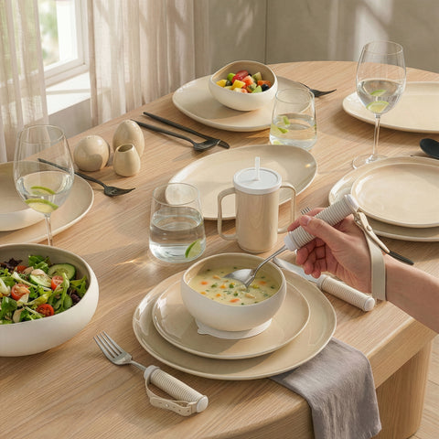 Karaca For All Anti Spill Cereal/Soup Bowl, 13cm, Beige