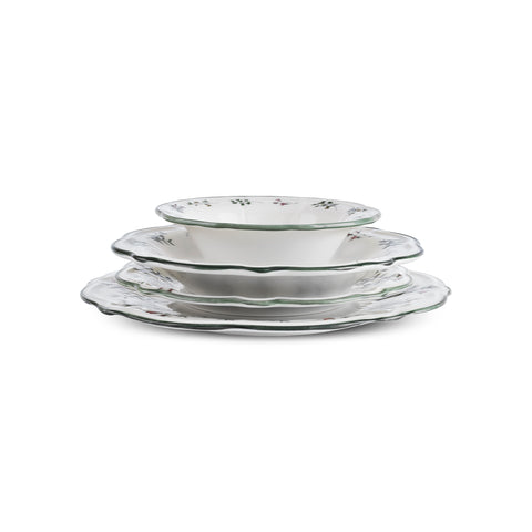 Karaca Ida 24-Piece Stoneware Dinner Set for 6 People, Multicolour