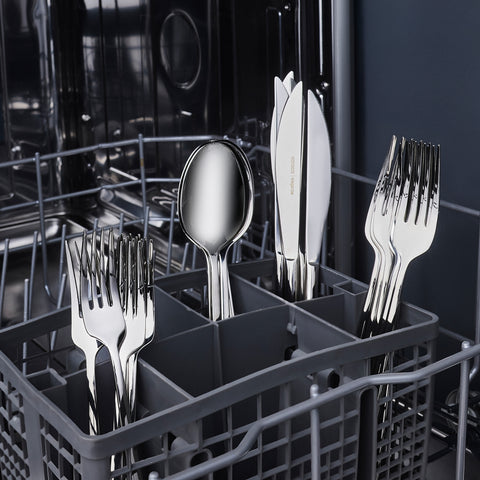 Karaca Milas 24-Piece Stainless Steel Cutlery Set for 6 People, Platinum