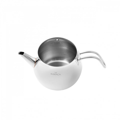 Karaca Layla Stainless Steel Induction Teapot Set, Midi, Silver