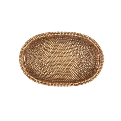 Karaca Home Nova Woven-Style Decorative Tray, 33,5x22,5cm, Gold
