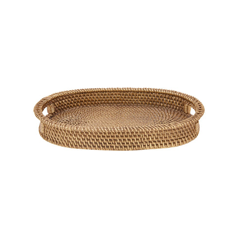 Karaca Home Nova Woven-Style Decorative Tray, 33,5x22,5cm, Gold