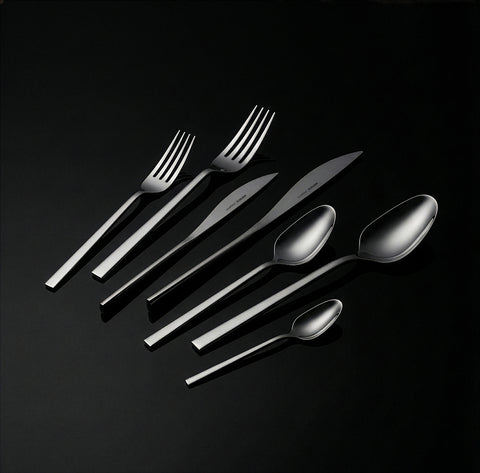 Karaca New Everest 84-Piece Stainless Steel Cutlery Set for 12 People, Silver