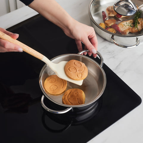 Karaca Ada V2 12-Piece Stainless Steel Induction Cookware Set, Silver