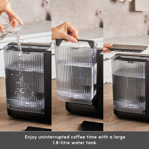 Karaca Hatır Perfetto Espresso and Turkish Coffee Machine, 1900W, 1,8L, Inox