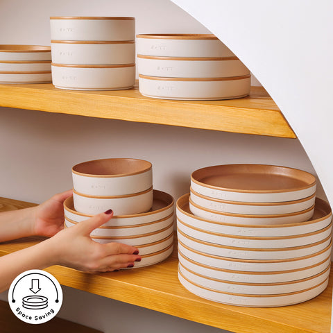 Karaca x Fatih Tutak Earth Collection 57-Piece Dinner Set for 12 People