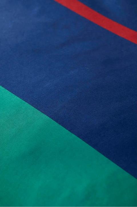 Nautica Heritage 100% Turkish Cotton Duvet Cover Set, 200cmx200cm, Green Multi