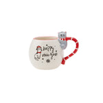 Karaca New Year Christmas Cat Ceramic Mug, 450ml, Multi