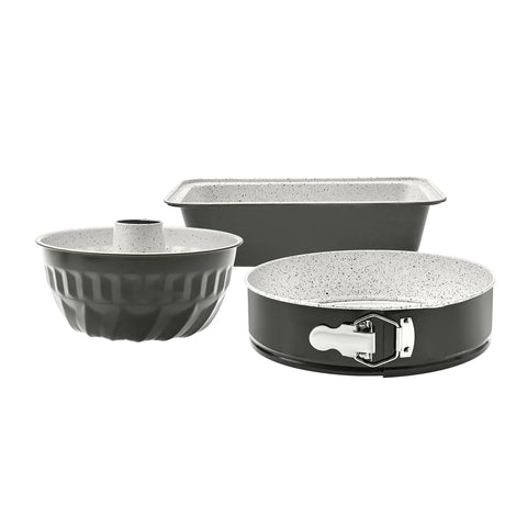 Karaca Retro Biogranite Bakeware Set, Piece, Anthracite