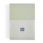 Karaca Home Jersey 100% Turkish Cotton Fitted Sheet, Double, Olive Green