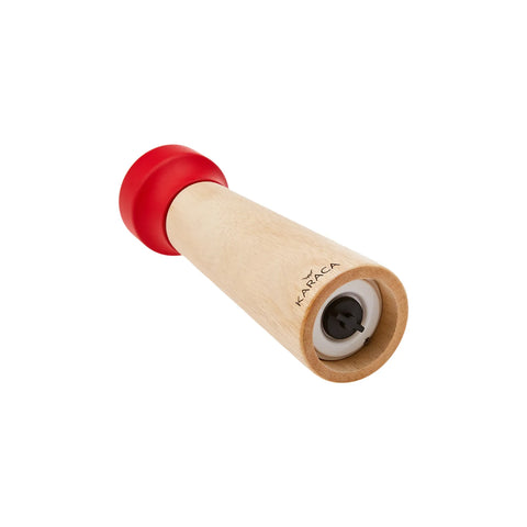 Karaca Arora Wooden Spice Grinder, 21cm, Wood Red