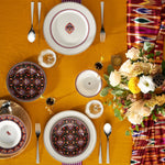 Karaca Agra 24-Piece Porcelain Dinner Set for 6 People, Multi