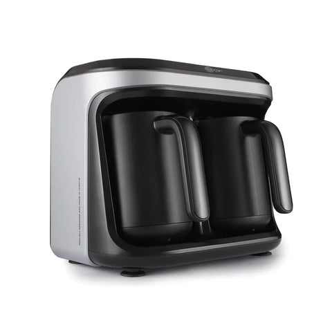 Karaca Hatır Hüps Duet Turkish Coffee Maker, 1400W, Silver