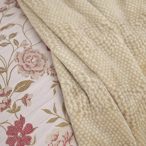 Karaca Home Flora Bedding Set with Bed Sheet, 8 Piece, Double, Red Multi