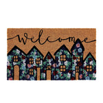 Kasmir Rugs Welcome 100% Natural Coconut Shell Fiber Door Mat, 44cmx71cm, Multi