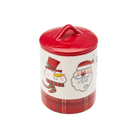 Karaca New Year Christmas Lala Ceramic Storage Jar, 1400ml, Multi