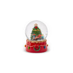 Karaca Home New Year Christmas Tree with Train Snow Globe, 8.7cmx7cmx7cm, Multi