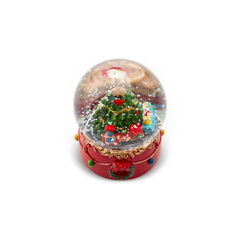 Karaca Home New Year Christmas Tree with Train Snow Globe, 8.7cmx7cmx7cm, Multi