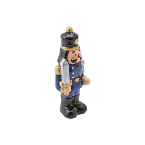 Karaca Home New Year Christmas Ceramic Nutcracker Figure​, 12cm, Multi